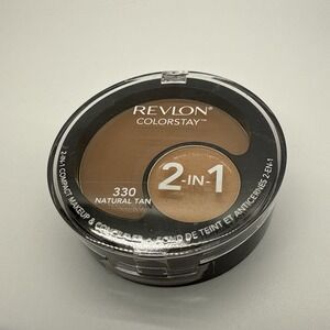 New Revlon Colorstay 2-in-1 Compact Makeup & Concealer - 330 Natural Tan